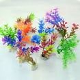 thumbnail image 3 of Artificial Aquarium Plants Fish Tank Decorations Aquarium Plants 10 PCS, 3 of 7