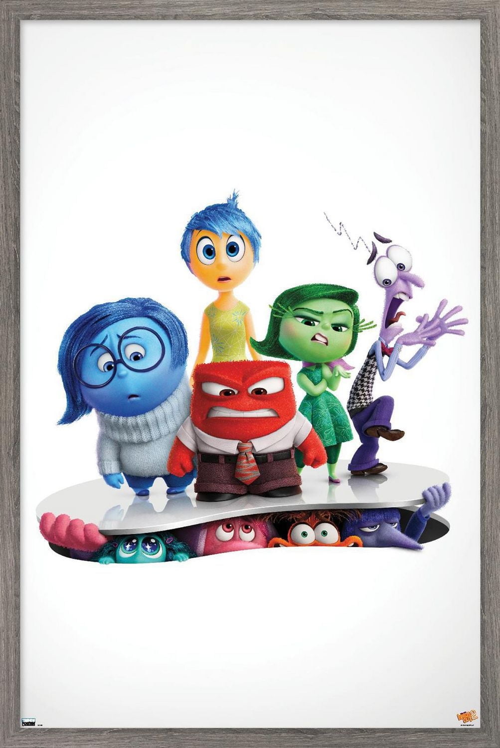 Disney Inside Out 2 - One Sheet Wall Poster, 14.725" x 22.375" Framed