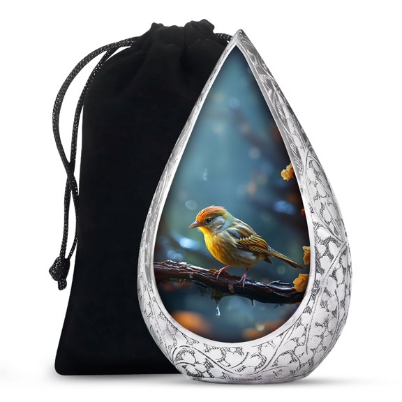 JAGSHASHI Sparrow - Human Urn - Urns For Cremation Ashes - Memorial Urns For Human Ashes - Adult Large Urn For Male & Female - Decorative Urns - Funeral Urns - 10 Inch - Large