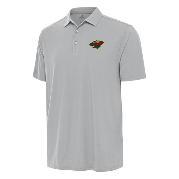 Men's Antigua Gray Minnesota Wild Era Polo