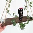 thumbnail image 3 of 1 juego de guirnalda artificial LED para colgar en la pared, estante para plantas, estante de madera, 3 of 8