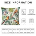 thumbnail image 5 of Nawypu  Tropical Banana Leaves Pillow Covers Hummingbird Palm Green Leaves Pillowcases  Jungle Style Double Sided Cushion Cover for Indoor Sofa Bedroom Decor, 5 of 5