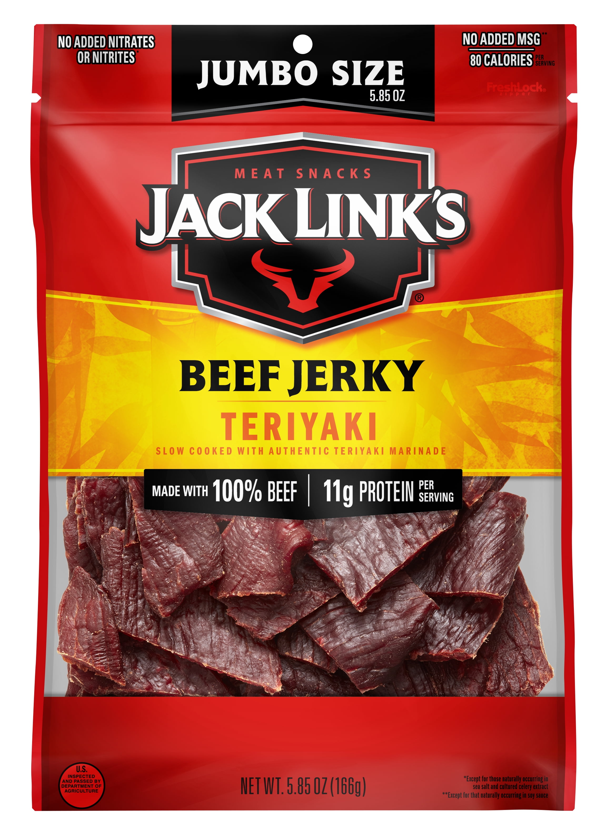 Jack Link's Teriyaki Beef Jerky Jumbo Bag, 5.85 oz