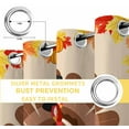 thumbnail image 4 of Fsddascl Thanksgiving Turkey Blackout Curtains for Bedroom/Living Room, Thermal Insulated Kitchen Curtains, Fall Maple Leaf Pumpkins Autumn Grommet Darkening Window Treatment Drapes 52"x72"x2, 4 of 6