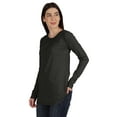 thumbnail image 3 of Inkmeso Tshirt With Buttons Jersey Tee Long Sleeve Top For Women, 3 of 8