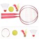 thumbnail image 4 of Raquetas de tenis de bádminton Juego de pelotas Niños Niños Deportes al aire libre Deportes entre padres e hijos Juego de deportes educativos Juguetes para niños Niños Niñas, rojo Namotu SM-262, 4 of 7