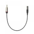 thumbnail image 2 of Audio Cable 3.5mm Male To Mini XLR 3 Pin Male Line Cord For SLR Camera, 2 of 5