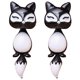 thumbnail image 1 of Aretes VentDepot EarringFox01 1Pza Zorro Tuerca Negro Metal, 1 of 5
