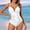 White, variant on YEAHITCH Female Swimsuit,Juniors Swimwear,Swimwear Clearance,One-Piece,V-Neck,High WaistDark Blue,2XL