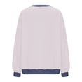thumbnail image 4 of TMOYZQ Pull Oversize pour Femmes 2024 Col Rond Manches Longues Bloc de Couleur Décontracté Ample Automne Mode Blouse Chandails en Molleton en Solde, 4 of 4