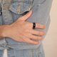 thumbnail image 5 of Anillo Sonducket de 8MM circón Azul simple joyería resistente al agua talla 7, 5 of 6