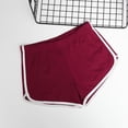 thumbnail image 2 of Dnzceghtig Pantalones cortos deportivos para mujeres y niñas, pantalones cortos para correr, gimnasio, playa, entrenamiento informal, Fitness, pantalones cortos - Rojo, 2 of 5