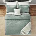 thumbnail image 3 of Mainstays 5-Piece Sage Jacquard Comforter Set, King, 3 of 10