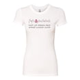 thumbnail image 2 of Donâ€™t Let Friends ALone Awareness Womens Slim Fit Junior Tee, White, Medium, 2 of 3