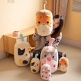 thumbnail image 5 of Peluche de taza de té con burbujas de leche de la familia Kawaii de 24/50 cm, bonito animal de peluche con sabor a frutas, almohada con forma de bebida para abrazos, decoración del hogar para niños, 5 of 5