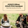 thumbnail image 4 of Batería Handpan Kelisiting, 22 pulgadas, 10 sonidos en re menor, 432 Hz, plata, 4 of 7