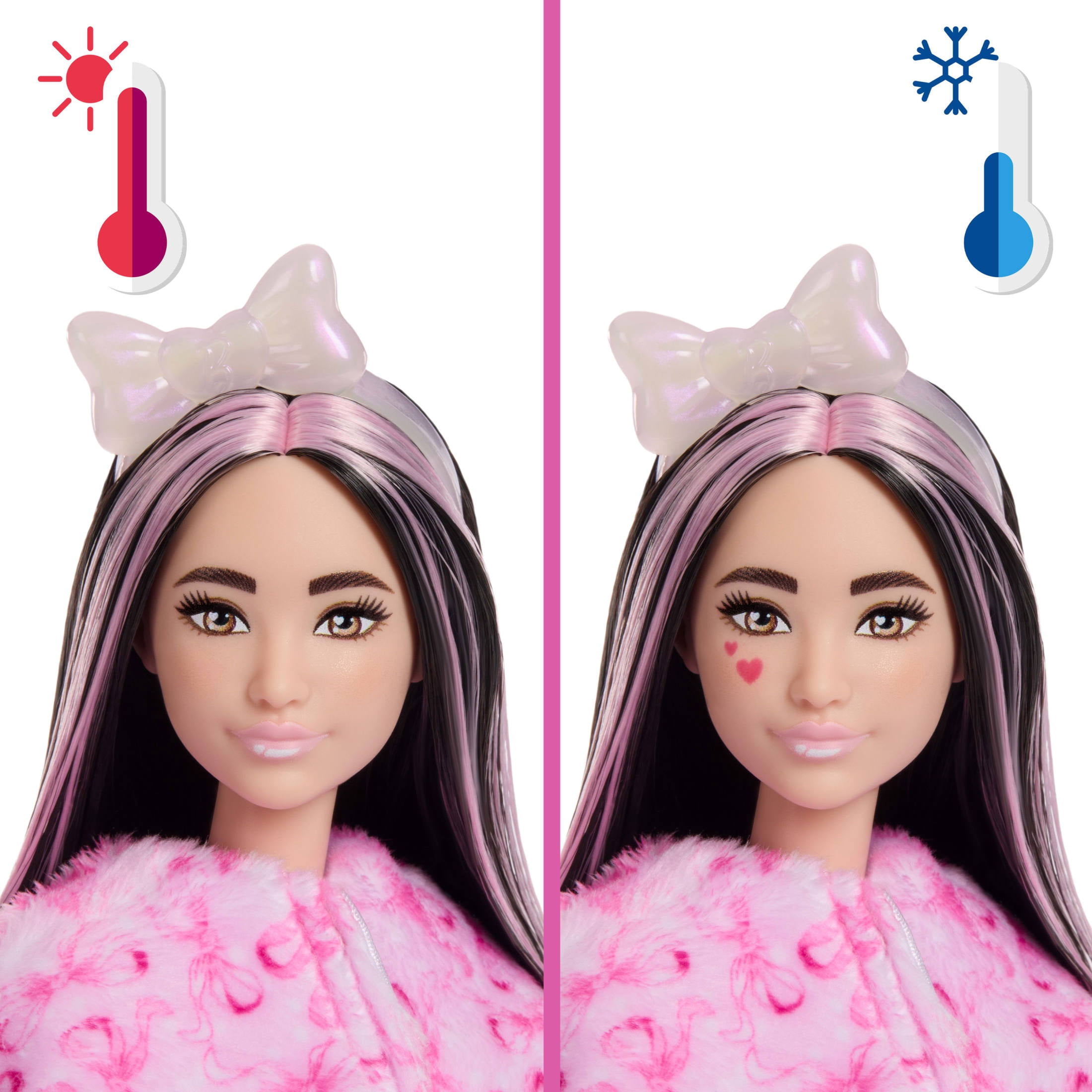 Barbie, Cutie Reveal Doll, Lamb, 10 Surprises with Plush