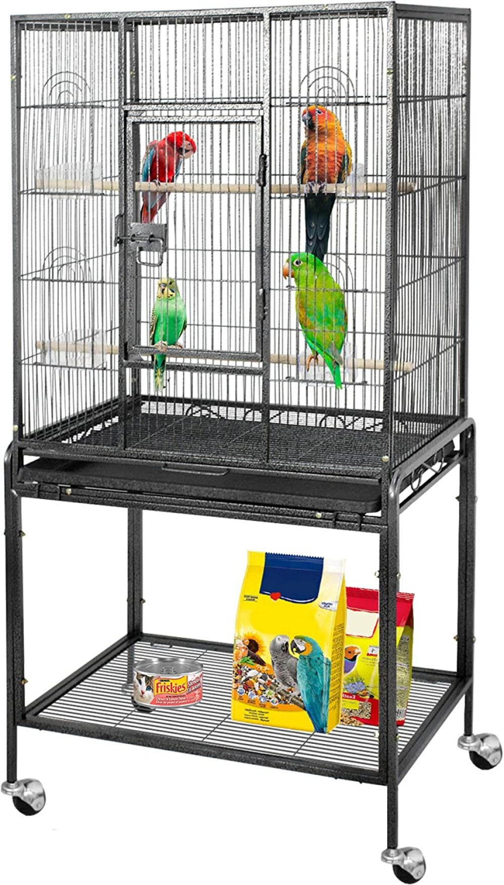53 Inch Large Bird Cage Parrot Cockatiel Parakeet Macaw Cage WStand