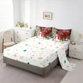 thumbnail image 5 of Manfei Kawaii Snowman Deer Bedding Comforter Set 7-Piece for Boys Girls, Merry Christmas Print Queen Bedding Sets, Xmas Tree Presents Queen Sheet Sets, Breathable Home Decor, 5 of 8