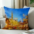 thumbnail image 3 of LALILO Throw Pillow Covers Traditional Christmas Vienna Winter Cushion Cover 18" x 18", 2 Pack, 3 of 6