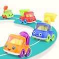 thumbnail image 2 of Bangcool 4PCS Pull Back Car Creative Cartoon Pull Back Vehicle Mini Car Model for Kids, 2 of 8