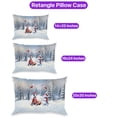 thumbnail image 3 of Hello Winter Bull Terrier Football Snowman Welcome Snowy Morning Pillowcase Double Sided Bully Dog Lovers Gifts Idea Pillow Case Covers - 01012, 3 of 3