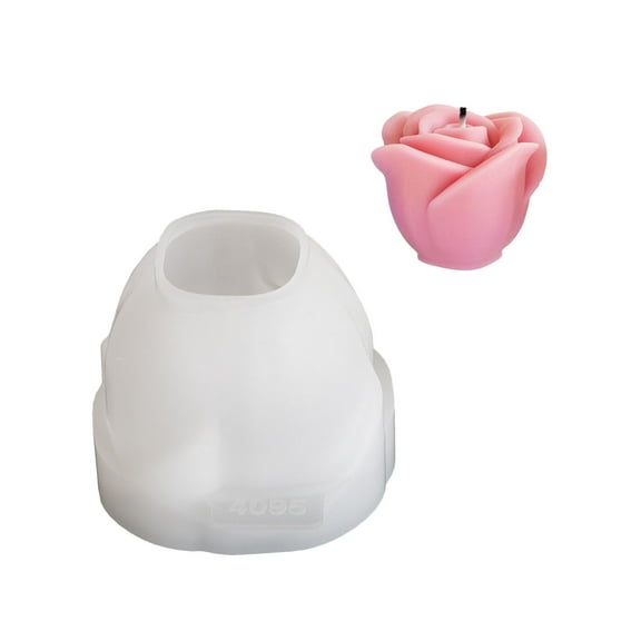 JingChun 1Pc 3D Rose Box Mold with Lid, Flower Jar Bowl Resin Mold Silicone, Unique Candle Holder Container Storage Silicone Molds for Epoxy Resin, DIY Trinket Valentine's Day Decor