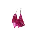 thumbnail image 1 of Minnieouse Pendientes de lentejuelas cuadradas, gotas para los oídos exageradas, gotas de borlas brillantes, adornos reutilizables para las orejas, Ropa, zapatos y accesorios Miscelánea Fucsia Minnieouse AP010118-06, 1 of 6