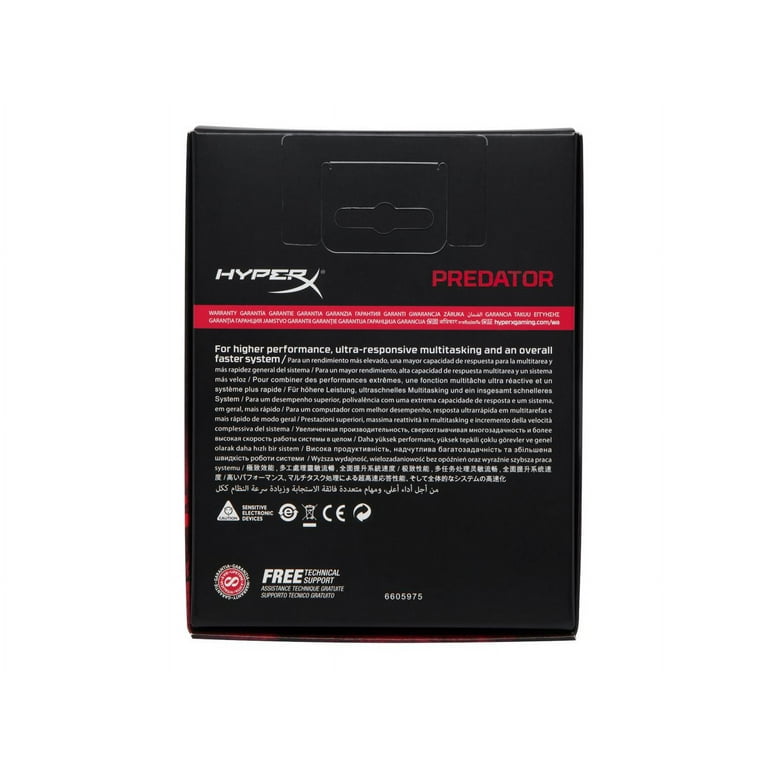 PCパーツ Kingston HyperX Predator RGB 32GB(8GBx4) Kingston HyperX Predator 55mm 32 GB (4x8GB) HX428C14PBK4/32
