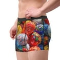 thumbnail image 2 of Pofeuu Colorful Hand Painted Easter Eggs Print Men’s Boxer Briefs, Moisture-Wicking Underwear, Regular,Trunk-X-Large, 2 of 5