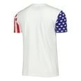 thumbnail image 3 of Men's White The Ultimate Warrior Stars & Stripes T-Shirt, 3 of 3