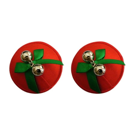 

HOMEMAXS 1 Pair Christmas Elements Sexy Reusable Breast Pasties Flirting Props for Women