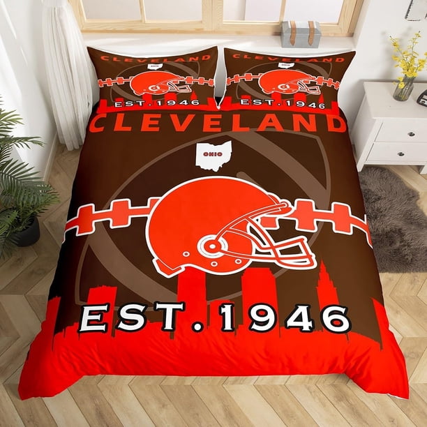 Juego de cama King para niños,Funda nórdica de fútbol americano para niños,Fútbol americano
