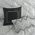 thumbnail image 5 of Noaman 7 Piece Tufted Comforter Set Grey Cal King, 100% Polyester Hypoallergenic Bedding Set with Decorative Pillows & Bed Skirt, Elegant Tufted Design, 5 of 13