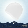 thumbnail image 4 of Uxcell Gorro de Natación de Silicona 1-Pack para Mujeres y Hombres, Gorro de Natación Impermeable No Deslizante Duradero Unisex [Blanco], 4 of 6