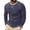 Dark Blue, variant on Rvasteizo Mens Crew Neck Tops Long Sleeve Crew Neck Base Layer Colorblock Top for Fall Winter Daily Wear XXL