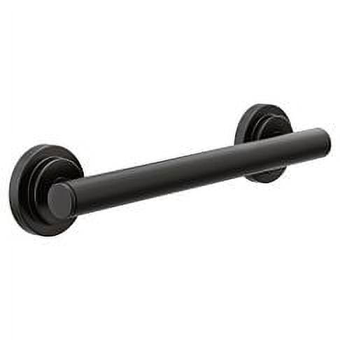 Moen YG0712BL Matte black 12" designer grab bar