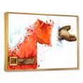 thumbnail image 2 of Designart Christmas Holiday Fancy Santa Claus V Traditional Floating Frame Wall Art, 2 of 4