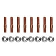 thumbnail image 4 of M8 1.25 Kit de Goujons Filetés, Résistant à l'Usure 8 Pcs Haute Pression Résistant 8mm Collecteur d'Échappement Kit de Matériel pour Voiture, 4 of 8