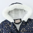 thumbnail image 4 of Ketyyh-chn99 Girl Coat Girls Winter Coat Long Thick Jacket with Water-Resistant Shell and Hood Kids Outerwear Size for 5-6 Years,Navy, 4 of 9