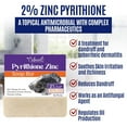 Pyrithione Zinc Soap Bar for Face & Body, 4oz 2 ZnP Bar Soap Skin Repair Cleanser for Acne