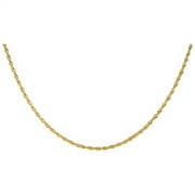 Brilliance Fine Jewelry 10K Yellow Gold DC Singapore Chain Necklace, 20"