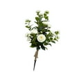 thumbnail image 4 of WLPZXP Artificial Camellia Tree 34.65inch Sturdy with Spike for Home Wedding Garden White, 4 of 9