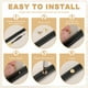 thumbnail image 4 of Uxcell 40 Juegos de Remaches Chicago Tornillos M5x10mm Metal Cabeza Phillips Post Clavo Remache Conectores para DIY Cinturón de Cuero Bolsa Artesanía Encuadernación de Libros, Negro, 4 of 7