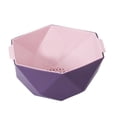 thumbnail image 2 of WRXMIJNHGSA Drain Rack Under $10 Drain Basket Double Layer Household Washing Fruits And Vegetables Hollow Storage Basin Kitchen Multifunctional Storage Basket, 2 of 8