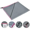 thumbnail image 3 of JML Sport Towel,Compact,Super Absorbent And Quick Drying Microfiber Yoga Towel,Fitness Towel With Ziper Pocket For Swimming,Bath,travel,Large 20" x 40",Grey, 3 of 4