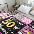 thumbnail image 2 of 50th Birthday Gifts for Women, Happy 50th Birthday Gift Ideas for Her, 50th Birthday Blanket for Women, for 50 Year Old Woman, 1974 Birthday Gifts for Women, 50th Birthday Blanket 50"X60", 2 of 6