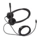 thumbnail image 3 of Auriculares de la Oficina, Almohadillas de Oído Suave Auriculares Con Cable de Cinta Con la Diadema Cancelación flexible de Ruido Binaural para Servicio al Cliente para Fijació, 3 of 7
