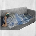 thumbnail image 6 of Iceland Soft Flannel Fleece Throw Blanket, Iceberg in Antarctic Peninsula Northern Glaciers, Cozy Plush for Indoor and Outdoor Use, 70" x 90", Sky Blue Blue Grey, by Ambesonne, 6 of 6