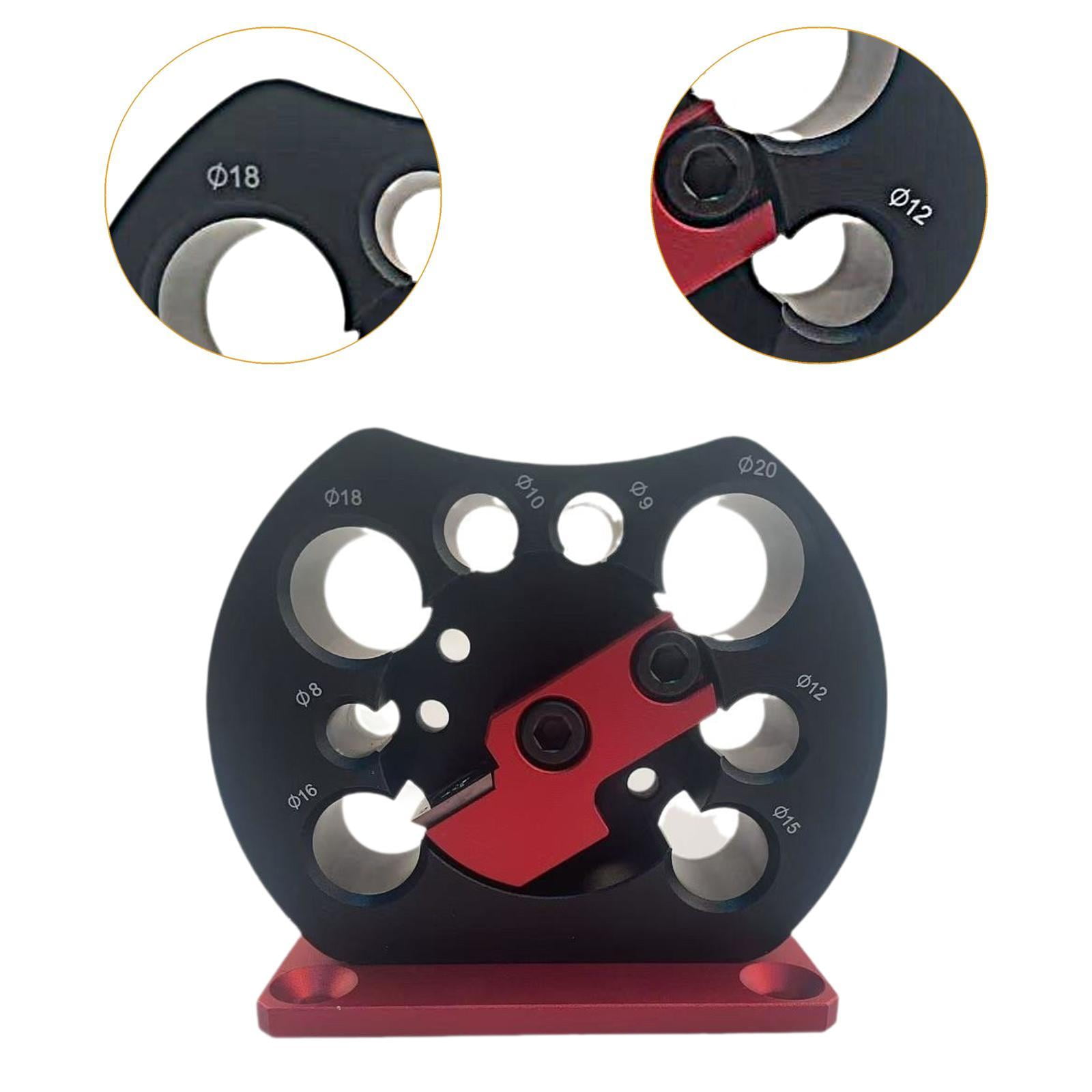 Zxpjkyu 8 Holes Adjustable Dowel Maker Jig Kit Adjustable Dowel Maker Efficient Smoother